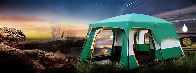 Cheap Goat Tents Open tent Throw pop up tents Outdoor camping Hiking automatic season Tent Speed Rainproof Family Beach large space Free shipping Tents 